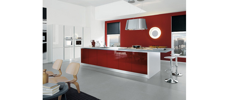 Add a Splash of Color to Your Home with Red kitchen cabinets